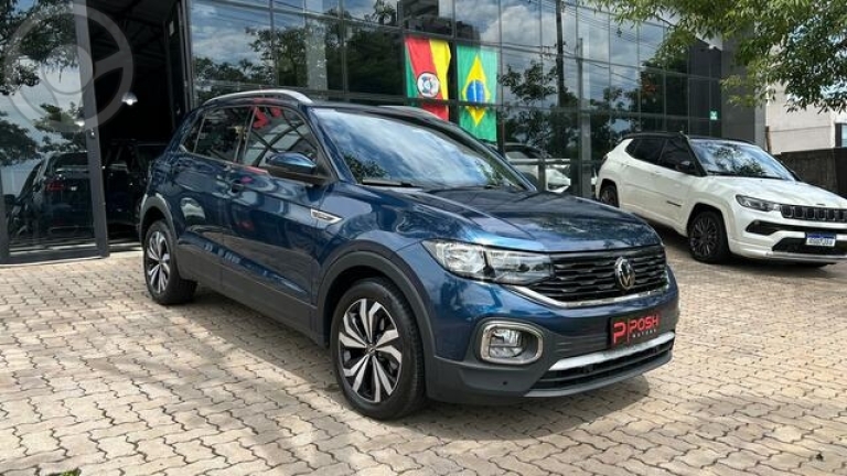 VOLKSWAGEN - T CROSS TCROSS HIGHLINE 1.4 TURBO - 25 - GARANTIA DE FÁBRICA - - 2023/2024 - AZUL - R$ 144.900,00